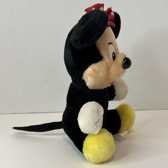 Disneyland Walt Disney World Minnie Mouse 7" Stuffed Animal Plush w/Red Bow - Picture 2 of 8